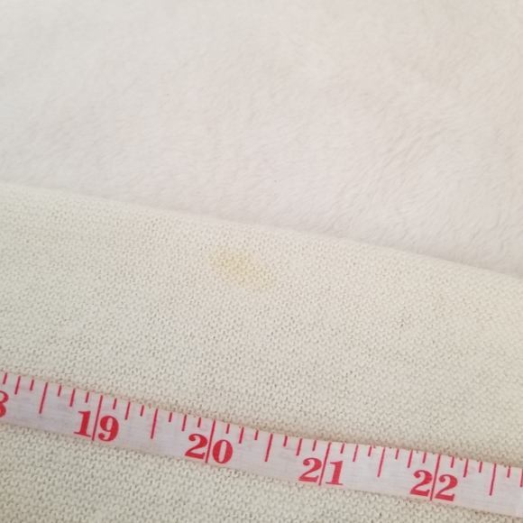 Vintage PICKERING Brookwood Country Club USA Ivory Button Up Cardigan R… - Picture 11 of 12